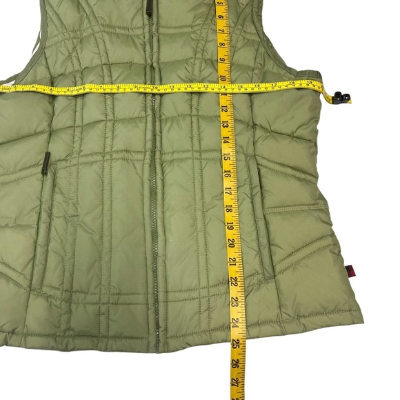 Woolrich Quilted Full Zip Puffer Vest Light Willow Women's Medium Lined Pockets - Picture 6 of 15